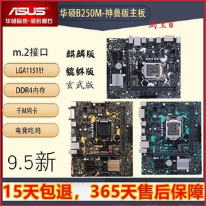 充新华硕B250M B360M PLUS GAMING 电脑主板1151针6代7代DDR4一年