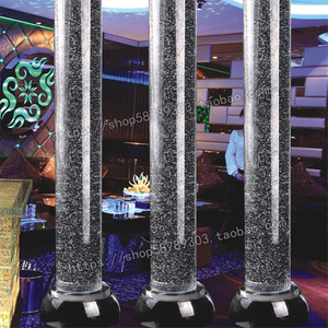 爱尚水晶1号店淘宝精磨3d内雕水晶柱气泡柱 玻璃柱装饰柱灯柱方圆