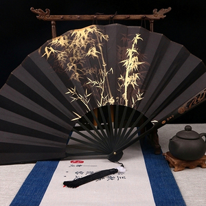 80wenfang028淘宝苏工暗钉玉竹折扇文玩扇子7寸8寸9寸10寸空白扇面