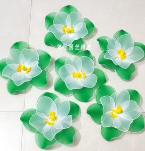 舞蹈道具用品仿真丝袜丝网茉莉花成品可做手腕花手指花手拿花头花