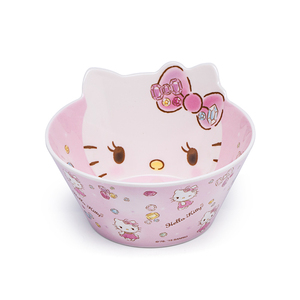 五和粉色hellokitty卡通儿童宝宝餐具套装密胺凯蒂猫深碗gkt-545