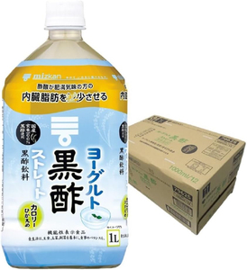 12瓶日本代购Mizkan味滋康饮料糙米使用黑醋饮料醋酸奶味低卡1L瓶