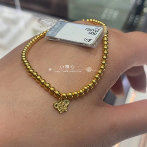 黄金珠子手链周大福