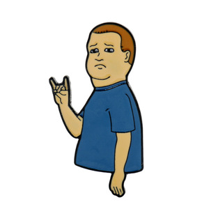 欧美影视周边 一家之主 卡通人物鲍比希尔搞怪手势胸针徽章 现货