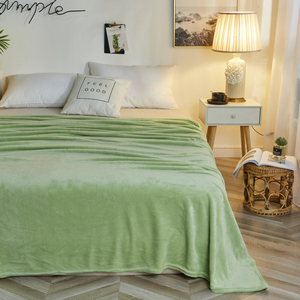 法兰绒冬款单色床单加绒宿舍 单人蓝色 清新蓝绿色 清新 绿 纯色