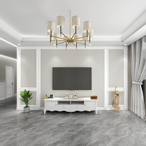 哲品电视背景墙边框线条框装饰框实木框电视墙造型框欧式护墙板