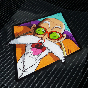 创意个性改装划痕遮挡防水贴纸 七龙珠龟仙人卡通潮流反光贴花