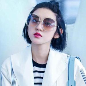 百变女神唐艺昕同款太阳镜 时尚大框墨镜 潮人眼镜 遮阳镜景甜款