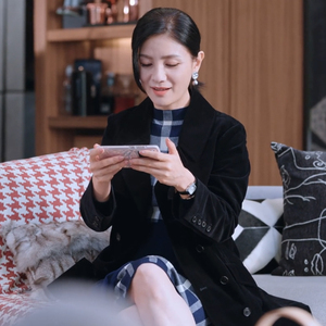 你是我的荣耀玲姐胡可同款衣服毛呢外套中长款赫本风大衣明星定制