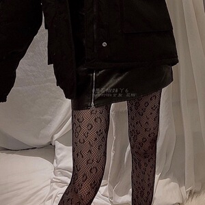 豹纹你的98k女友渔网黑色情趣性感丝袜蕾丝薄款打底袜网袜