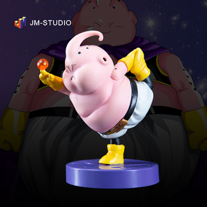 七龙珠 7stars gk魔人布欧健身杠铃拳击瑜伽跑步可爱礼物手办模型