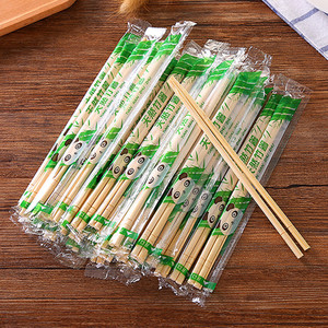 一次性筷子快餐店饭店餐饮外卖烧烤店熊猫竹筷带牙签独立包装