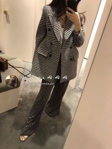 【fra米兰老买手】balenciaga 巴黎世家18年秋冬新千鸟格毛呢大衣