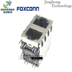 JFM38A1A-0175-4F 进口日本富士康RJ45千兆双层网口连接器Foxconn