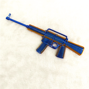 【小号m416】创意手工模型枪铝线工艺品地摊家居摆件diy礼品装饰