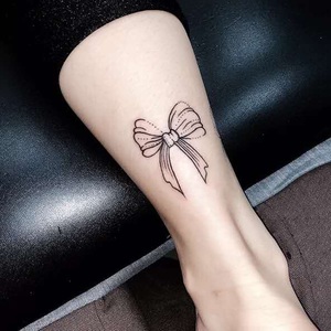 2张】果汁猫咪纹身贴防水女暗黑系图案网红半永久脚踝脚脖尚众成品