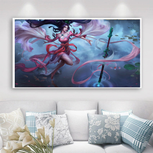 80同款货源莼白色的心淘宝风女 玉剑传说 迦娜 lol cos0人付款