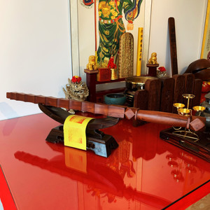 古道斋包邮道教用品雷击木九节棍道士法器王灵官镇宅聚财风水摆件