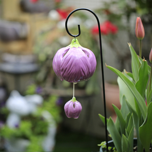 田园陶瓷风铃可爱挂件花园装饰庭院卡通