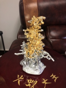 铝蚁巢铝蚂蚁窝铝水蚁巢红火蚁公司家庭摆件工艺品黄金色艺术品