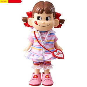 peko fujiya不二家牛奶妹限量版公仔/人偶/娃娃14cm套装不含鞋子