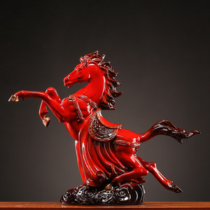 辉煌腾达马摆件马到成功办公室桌面中式创意家居玄关电视柜装饰品