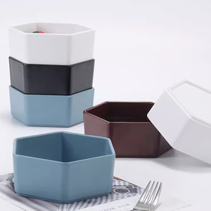 密胺六角六边碟子创意ktv凉菜小吃碟拼盘可叠加组合创意餐具商用