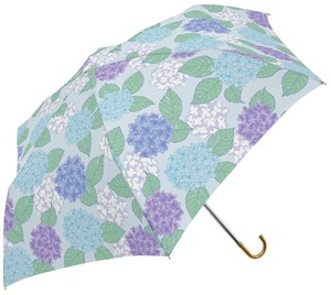 【现货】小绿日本三国 超轻 折叠伞 抗风 便携紫阳花山雀小鸟雨伞