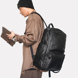 日韩手工头层牛皮双肩包男商务休闲真皮背包旅行电脑包书包大容量