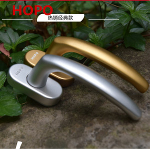 hopo好博五金配件断桥铝合金平开门平开窗方柱把手七字执手ph801
