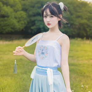 淘宝桑落馆新品原创绣花抹胸吊带女士内衣中国风汉服非古装影楼装