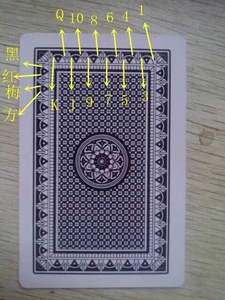 万盛达2039老人头魔术扑克牌背面认牌防出千道具眼镜特殊纸牌定制