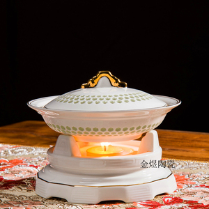 炖盅隔水炖燕窝家用陶瓷带盖蒸碗炖罐小汤盅单个一人日式骨瓷迷你