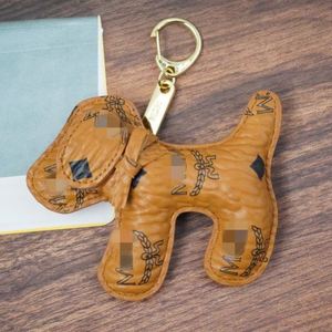 mcm小狗挂件潮牌钥匙扣女士包包挂件外贸清仓小狗钥匙扣挂件礼品