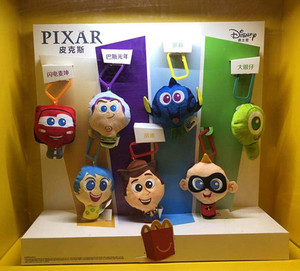2020款麦当劳与迪士尼合作出品 皮克斯庆典玩具挂件玩偶全套7款