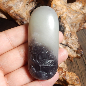 00玉润一品旗舰店天猫和田玉吊坠 青海玉白玉 烟青玉 糖玉猫爪挂件