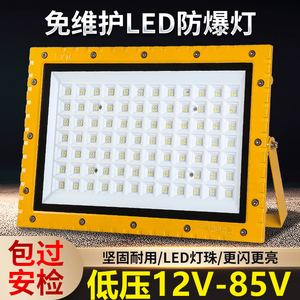 led防爆灯厂房100瓦200W400W投光灯工地施工低压24V36V户外隧道灯