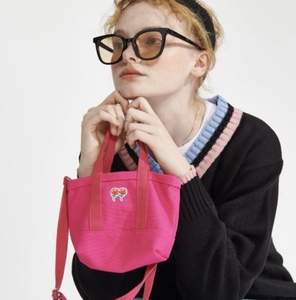 韩国正品代购wonder visitor 新款百搭可爱纯色斜挎小包