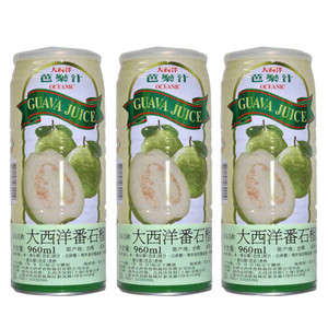 可提供关单卫检台湾原装进口 大西洋芭乐汁960ml*12番石榴汁包邮