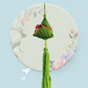 端午节粽子挂件diy编织香包车载挂饰手工创意家居香囊毛线编织