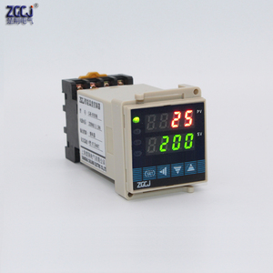 220V温控器CJG-8101DG 数显温度智能控制仪 11脚导轨式安装