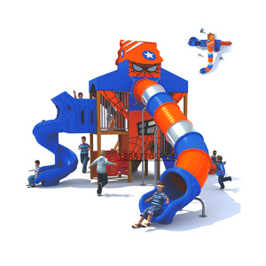 大型户外消防滑梯pe板组合木质儿童不锈钢滑梯幼儿园小区公园玩具