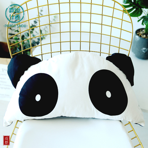 大熊猫头抱枕靠枕 抱抱熊毛绒家居玩偶亲子靠枕腰垫创意礼物