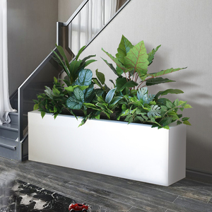 定制仿真绿植花艺组合楼梯下造景室内外花槽花箱隔断植物装饰盆景