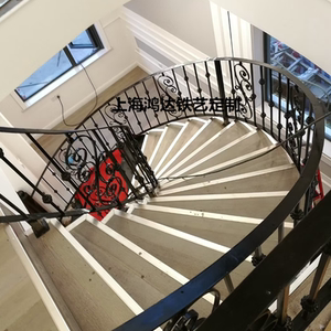 上海铁艺楼梯扶手欧式铁艺楼梯护栏防护栏阁楼护栏走廊扶手不生锈