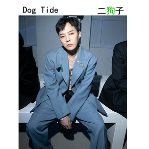 【最稳版本】gd权志龙we11done西服welldone浮雕压纹宽松西装外套