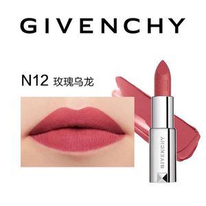 givenchy/纪梵希红丝绒哑光口红 n12 玫瑰乌龙豆沙粉日常温柔显白