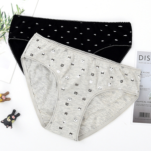 棉元素女棉女性中低腰全棉女士三角纯棉lm582纯棉内裤女100纯棉