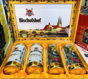 修道院大主教1649原浆啤酒精装礼盒装1升装1l*12听德国原装进口