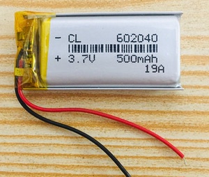 无线蓝牙鼠标键盘602040内置通用充电3.7v聚合物锂电池500mah电芯
